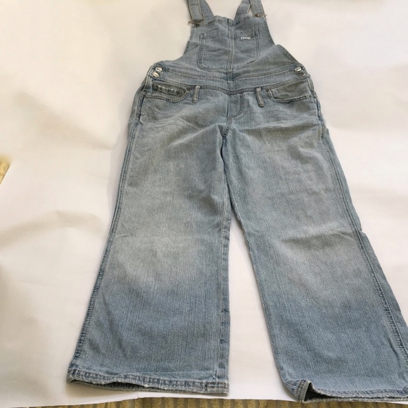 Brody Jeans Overalls Denim Blue Light Wash 99% Cotton Size L Straight Leg - Picture 9 of 12